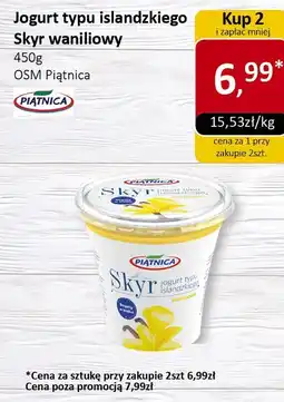 Market Point Jogurt typu islandzkiego Skyr waniliowy OSM Piątnica oferta