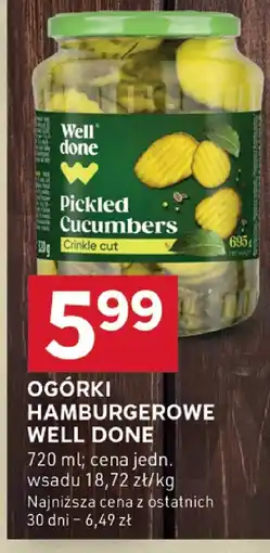 Stokrotka Ogórki hamburgerowe Well Done oferta