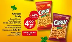 Żabka Chrupki Curly Peanut Classic Light 100-120 g Lorenz oferta