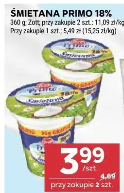 Stokrotka Śmietana Primo 18% Zott oferta