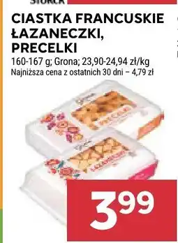 Stokrotka Ciastka francuskie łazaneczki, precelki Grono oferta