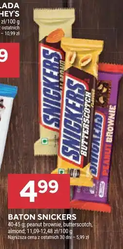 Stokrotka Baton Snickers peanut brownie, butterscotch, almond oferta