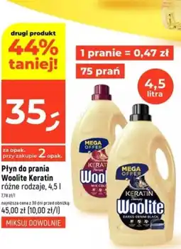 Dealz Płyn do prania Woolite Keratin oferta