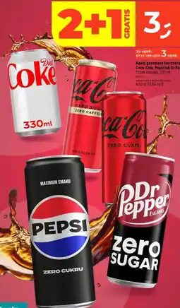 Dealz Napój gazowany bez cukru Coca-Cola, Pepsi lub Dr Pepper oferta