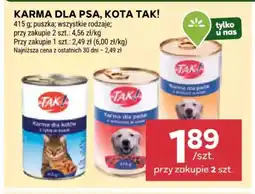 Stokrotka Karma dla psa, kota Tak! oferta