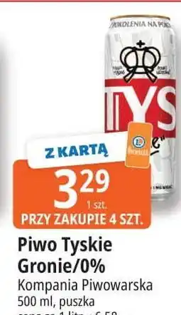 E.Leclerc Piwo Tyskie 0.0% oferta