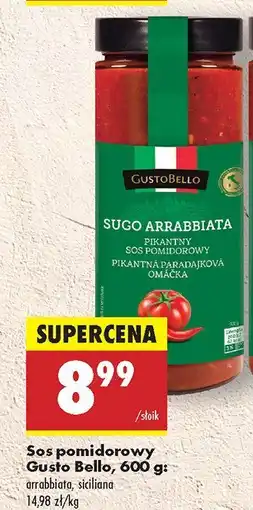 Biedronka Sos pomidorowy Gusto Bello arrabbiata pikantny oferta