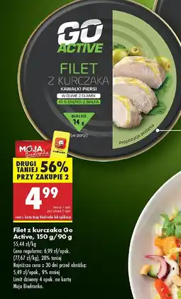 Biedronka Filet z kurczaka Go Active w oliwie z oliwek oferta
