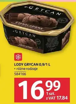 Selgros Lody Grycan różne rodzaje oferta