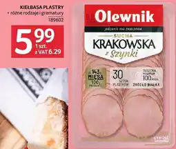 Selgros Kiełbasa plastry różne rodzaje i gramatury Selgros oferta