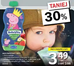 Selgros Mus owocowy Bobovita 100g oferta