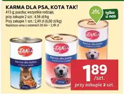 Stokrotka Market Karma dla psa, kota TAK! oferta