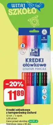 Dino Kredki ołówkowe z temperówką Oxford oferta