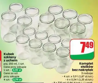 Dino Komplet słoików bez nakrętek oferta