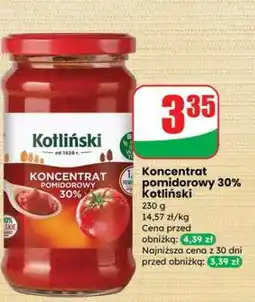 Dino Koncentrat pomidorowy 30% Kotliński oferta