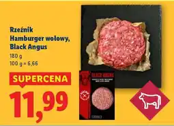 Lidl Rzeźnik Hamburger wołowy, Black Angus oferta