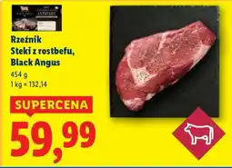 Lidl Rzeźnik Steki z rostbefu, Black Angus oferta