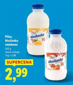 Lidl Pilos Maślanka smakowa oferta