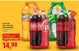Lidl Coca-Cola, Coca-Cola Zero, Fanta nebo Sprite oferta