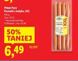 Lidl PIKOK PURE Parówki z indyka, XXL oferta