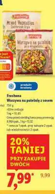 Lidl FRESHONA Warzywa na patelnię z sosem oferta