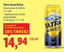 Lidl Tatra Jasne Pełne oferta