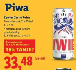 Lidl Żywiec Jasne Pełne oferta