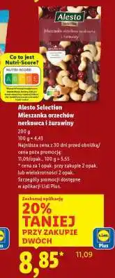 Lidl ALESTO SELECTION Mieszanka orzechów nerkowca i żurawiny oferta