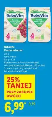 Lidl BOBOVITA Kaszka mleczna oferta