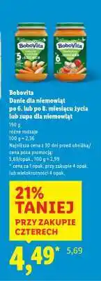 Lidl BOBOVITA Danie dla niemowląt oferta