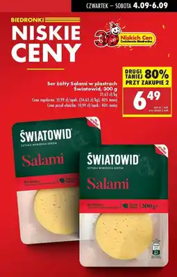 Biedronka Ser salami Światowid oferta