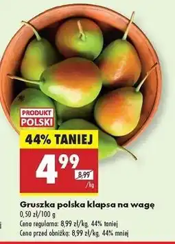 Biedronka Gruszka klapsa oferta