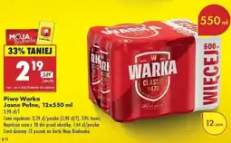 Biedronka Piwo Warka oferta