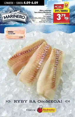 Biedronka Mintaj filet bez skóry Marinero oferta