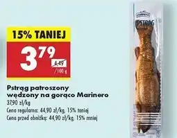 Biedronka Pstrąg patroszony wędzony na gorąco Marinero oferta