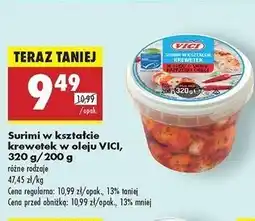 Biedronka Przysmak surimi o smaku krewetki Vici oferta
