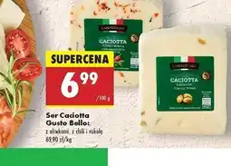 Biedronka Ser caciotta z oliwkami Gustobello oferta