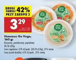 Biedronka Pasta hummus paprykowy Govege oferta