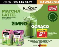 Biedronka Herbata matcha latte czarny bez Remsey oferta