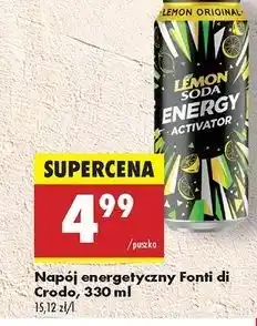Biedronka Napój energy Lemon Soda oferta