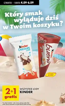 Biedronka Lód Kinder Chocolate oferta