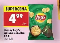 Biedronka Chipsy zielona cebulka Lay's oferta