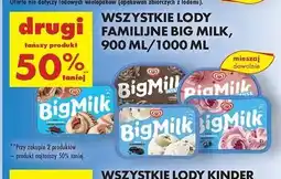 Biedronka Lody śmietankowo-czekoladowe Algida Big Milk oferta