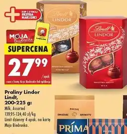 Biedronka Praliny milk Lindt Lindor oferta
