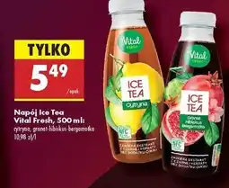Biedronka Napój ice tea granat hibiskus bergamotka Vital Fresh oferta