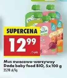 Biedronka Mus owocowy mix Dada Baby oferta