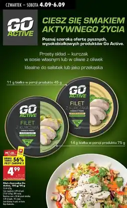 Biedronka Filet z kurczaka w oliwie oliwek Go Active oferta