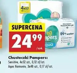 Biedronka Chusteczki nawilżane Pampers Harmonie oferta