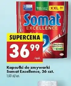 Biedronka Tabletki do zmywarek Somat Excellence 4In1 oferta