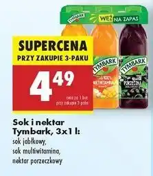 Biedronka Sok jabłkowy + multiwitamina nektar czarna porzeczka Tymbark oferta